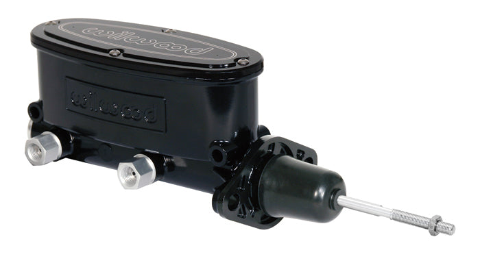 Wilwood 260-9439-BK Tandem Master Cylinder with Integral Reservoir, 0.875-Inch Bore, Black Aluminum