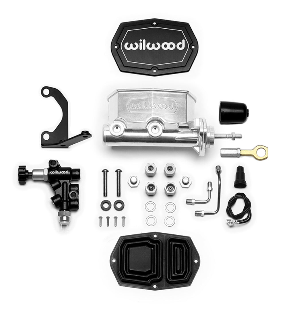 Wilwood 261-15522-P Compact Tandem Master Cylinder with Proportioning Valve, 7/8-Inch Bore