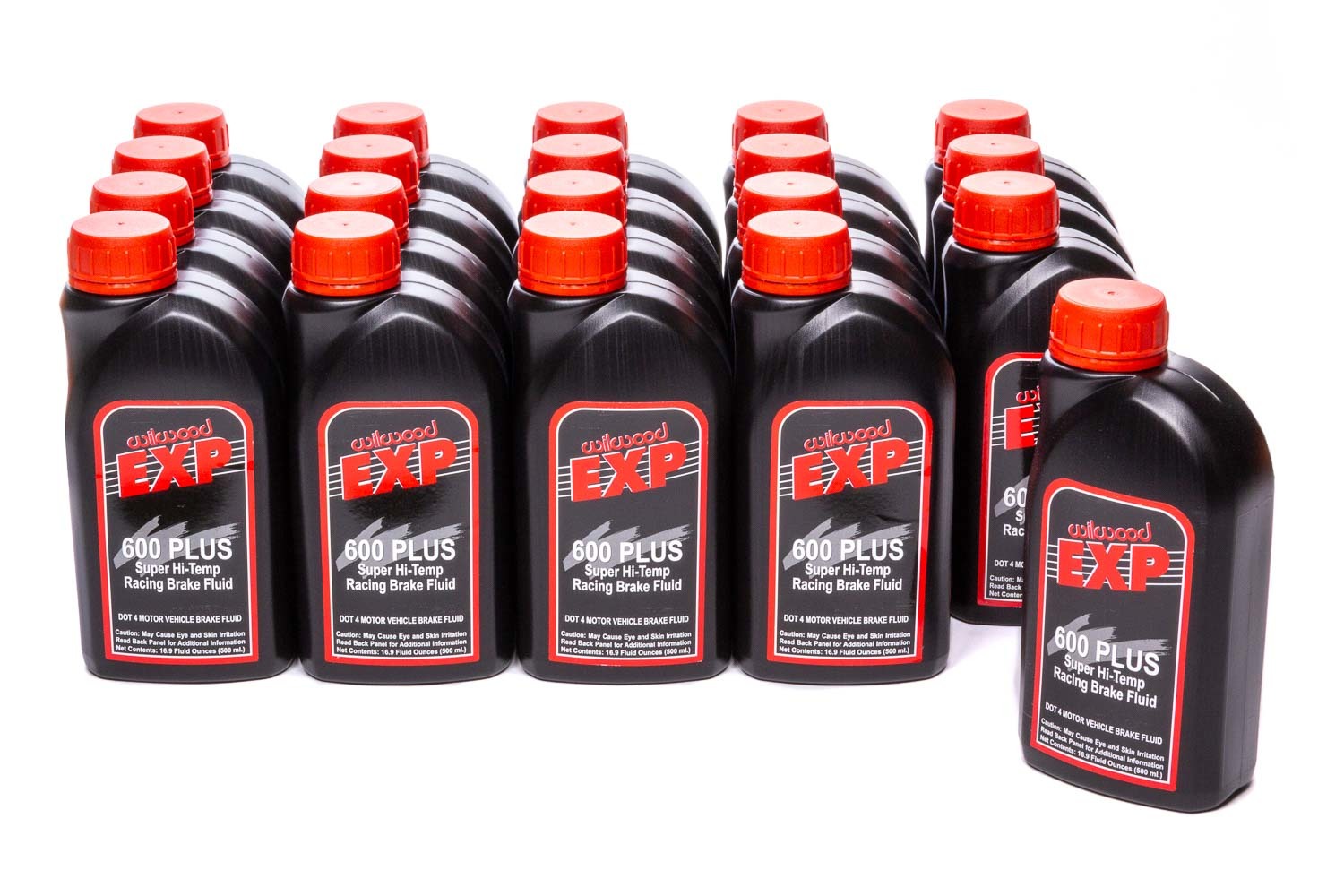 Wilwood EXP 600 Plus DOT 4 Brake Fluid, 16.9 oz Bottles, Case of 20, Part 290-6210