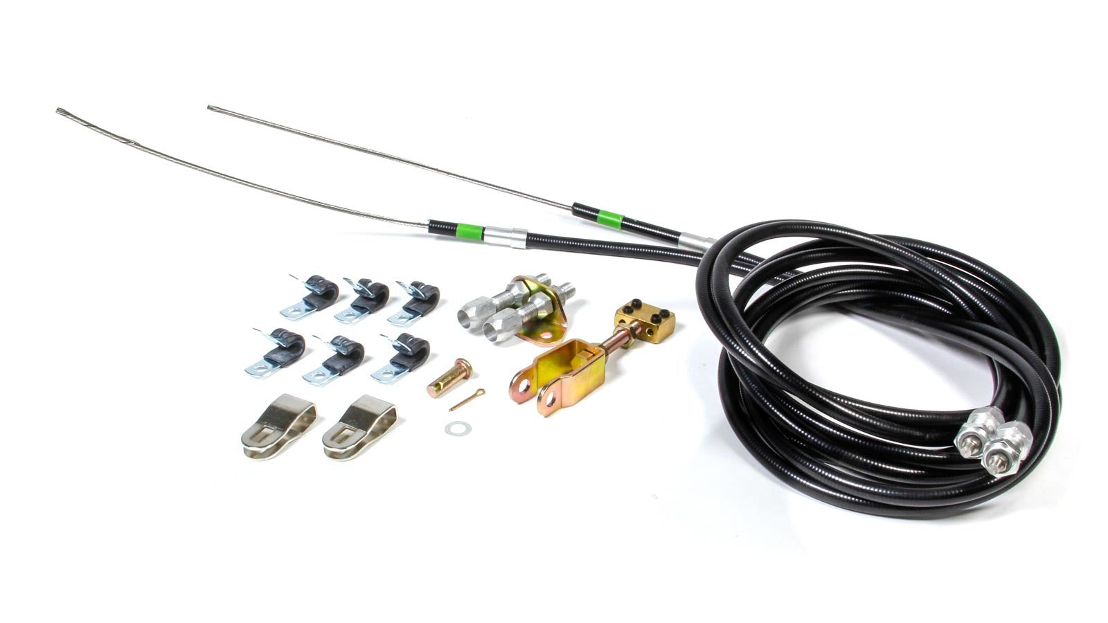 Wilwood 330-9371 Parking Brake Cable Kit, 96-Inch Plastic Housing, Floor Mount