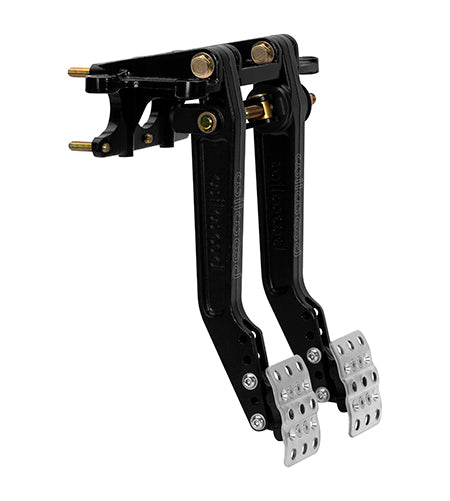 Wilwood 340-16382 Dual Adjustable Brake and Clutch Pedal Assembly with Forward Firewall Mount