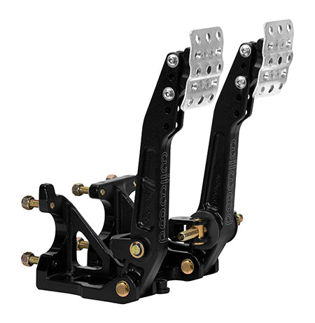 Wilwood 340-16606 Dual Adjustable Brake and Clutch Pedal Assembly, Forward Floor Mount