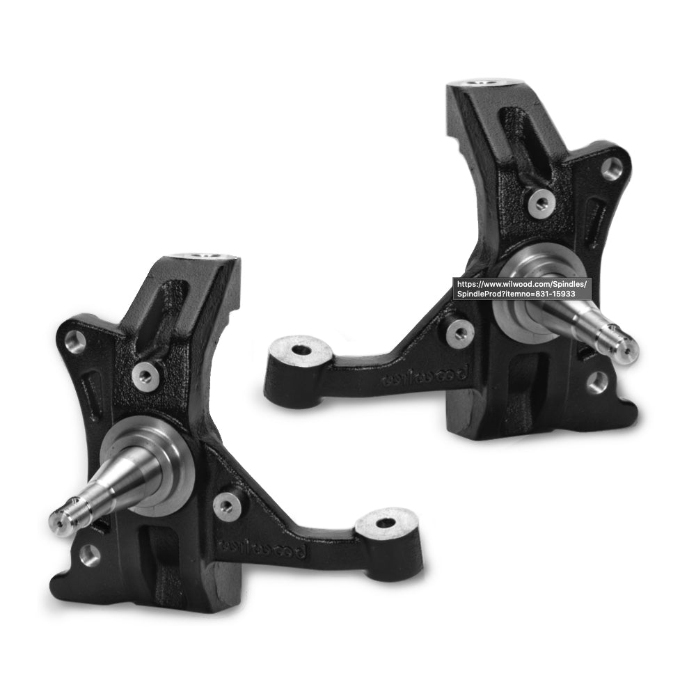Wilwood 831-15933 C10 Pro 2.5-Inch Drop Spindle Kit for 1988-1998 GM Full-Size Pickups