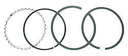 WISECO 4032GFX GF-Style File-Fit Piston Ring Set for 4.030 in Bore