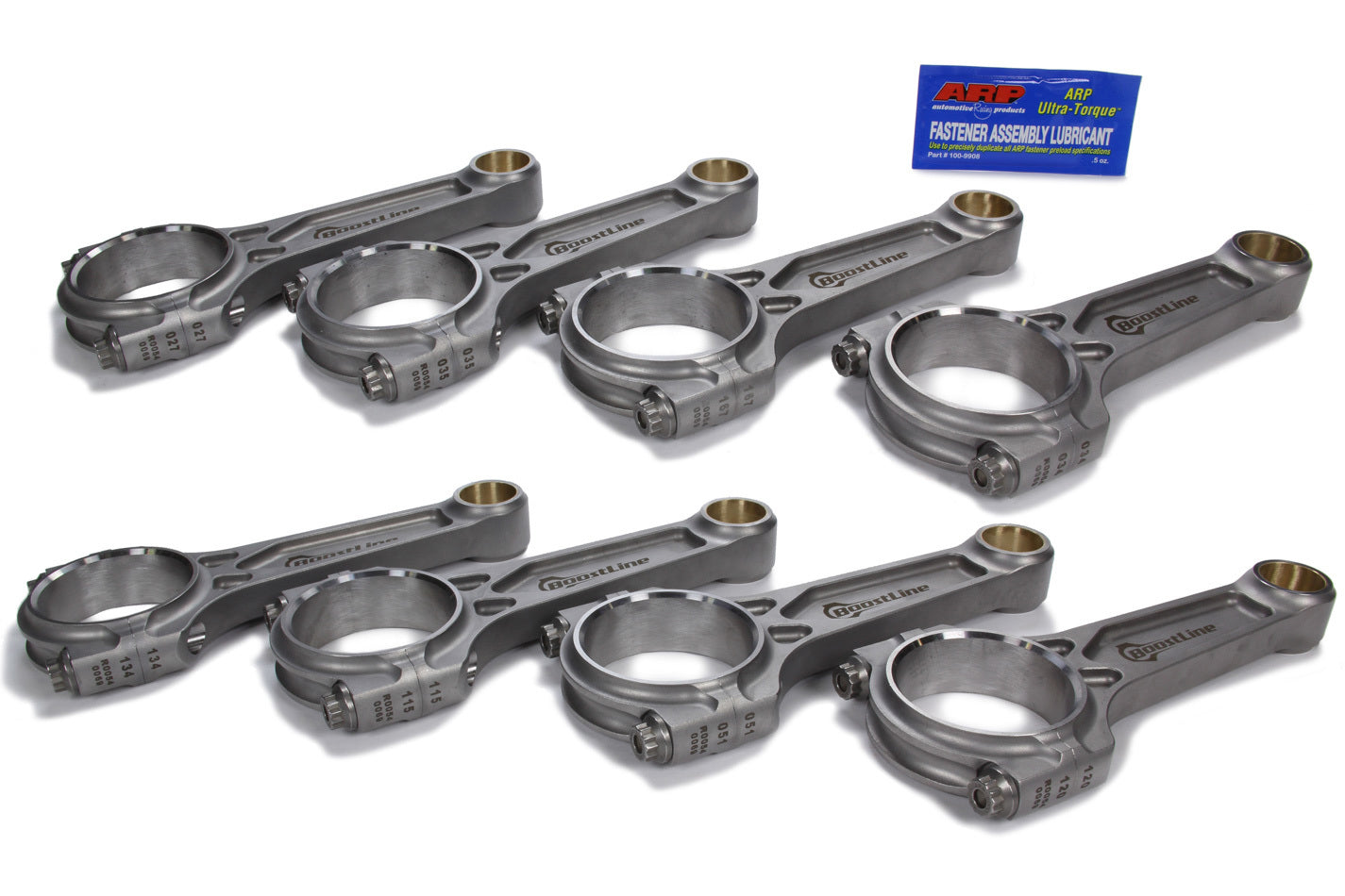 WISECO BoostLine BC6700-990 4340 Forged I-Beam Connecting Rods, 6.700-Inch, Big Block Chevy, Set of 8