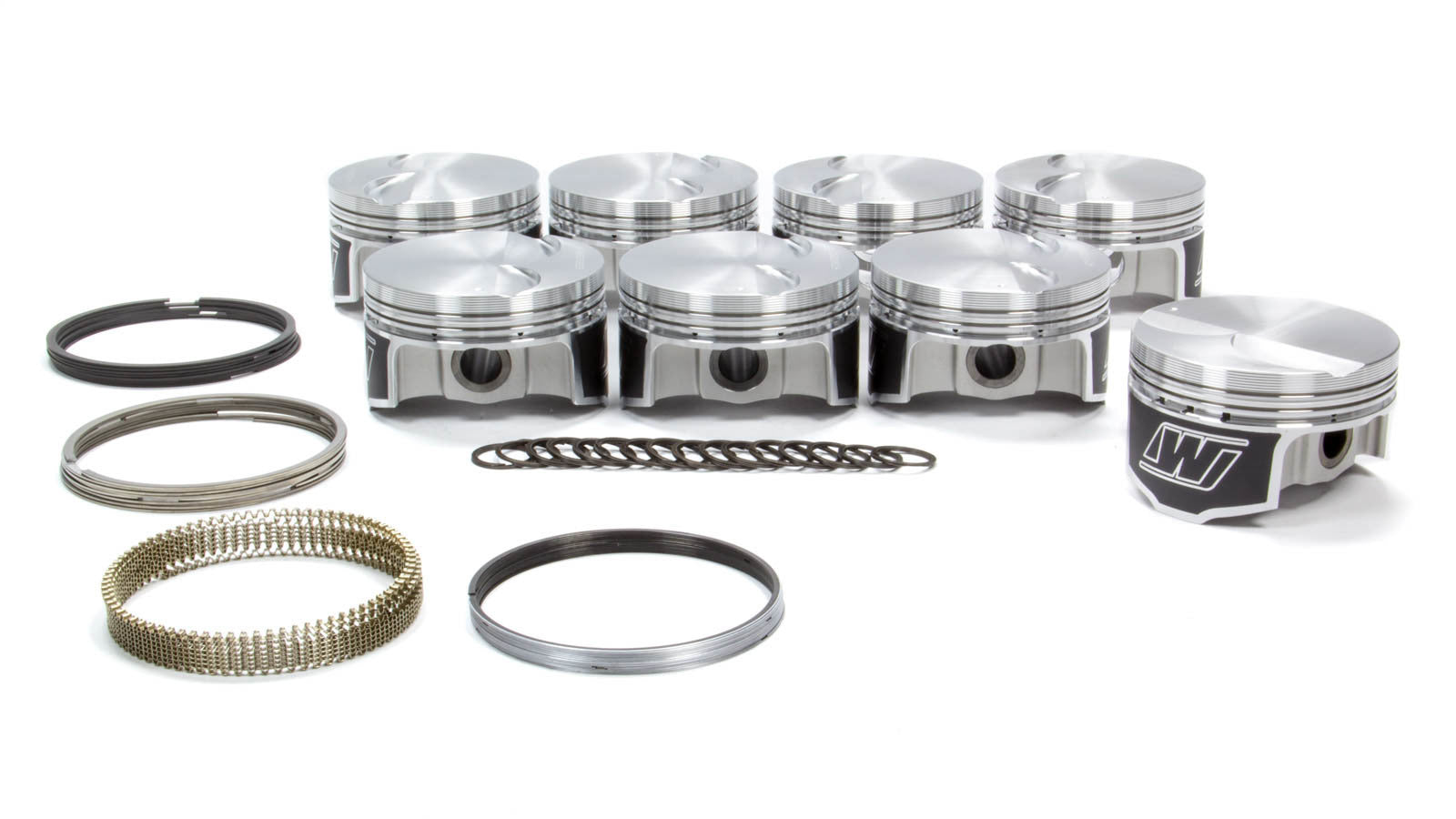 WISECO K398X7 GM LS-Series Forged Flat-Top Piston and Ring Kit, 4.070 in Bore