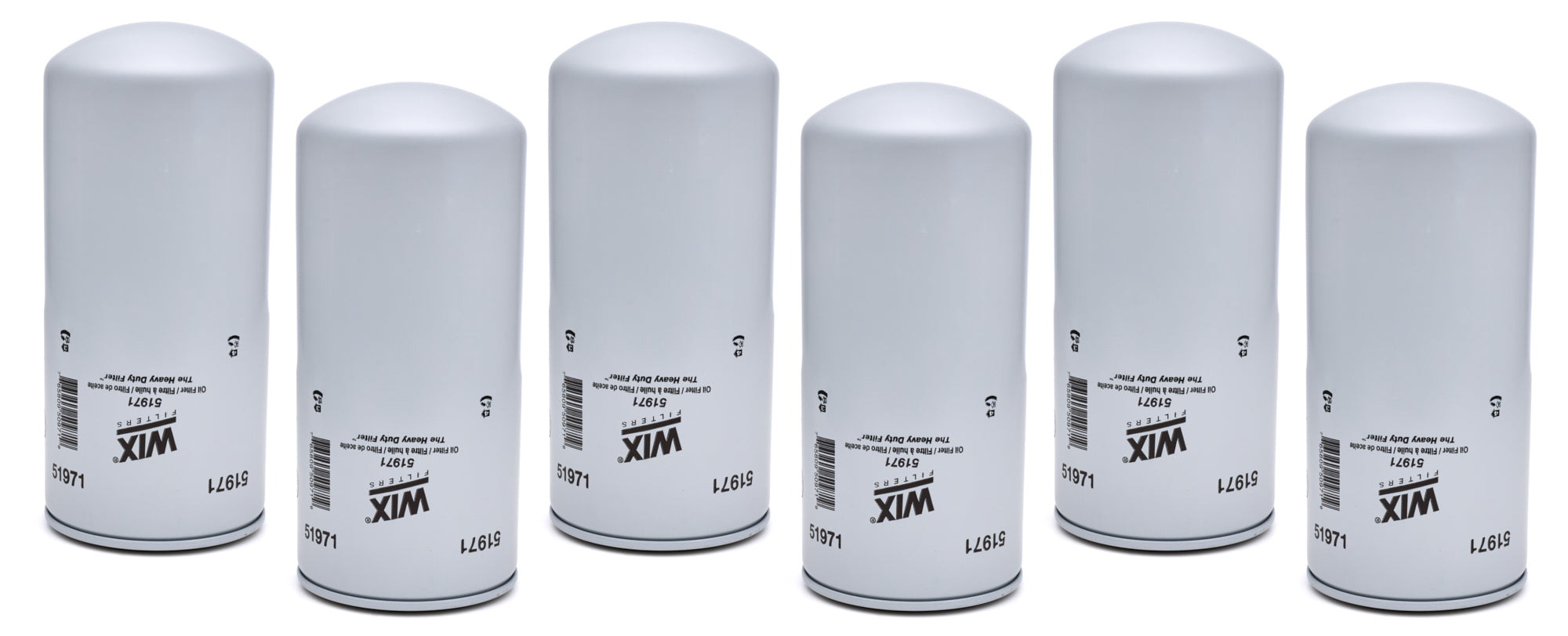 WIX Racing Filters 51971 Oil Filter 6-Pack, Canister Screw-On