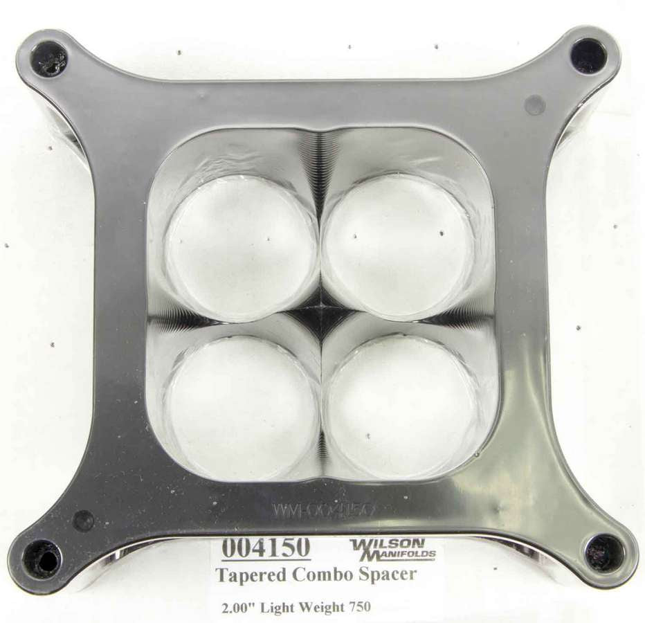 Wilson Manifolds Carburetor Spacer - 2 in Thick Square Bore - 004150