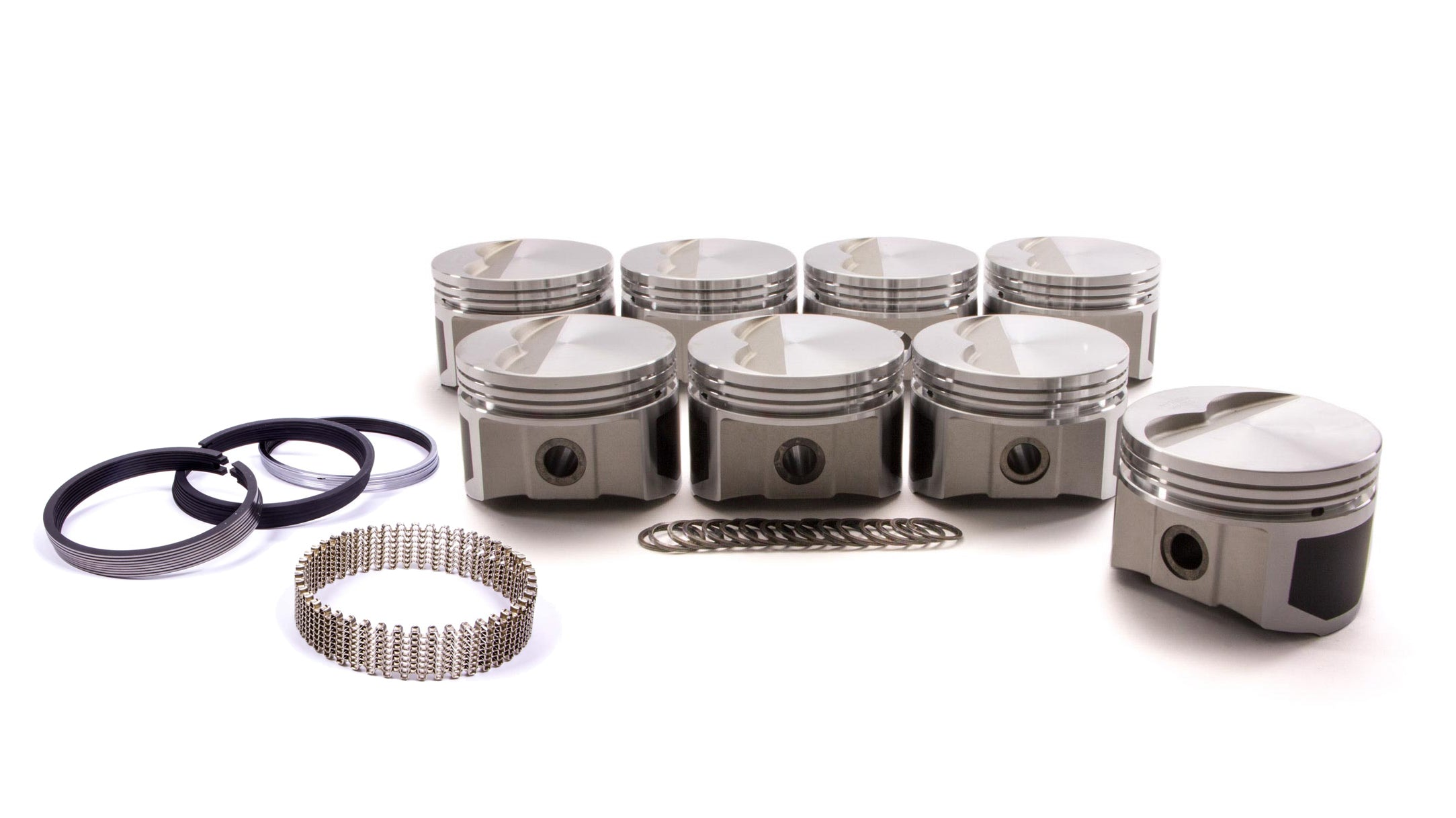 Wiseco-Pro Tru PTS501A3 Flat-Top Forged Piston and Ring Set for Small Block Ford, 4.030 in Bore