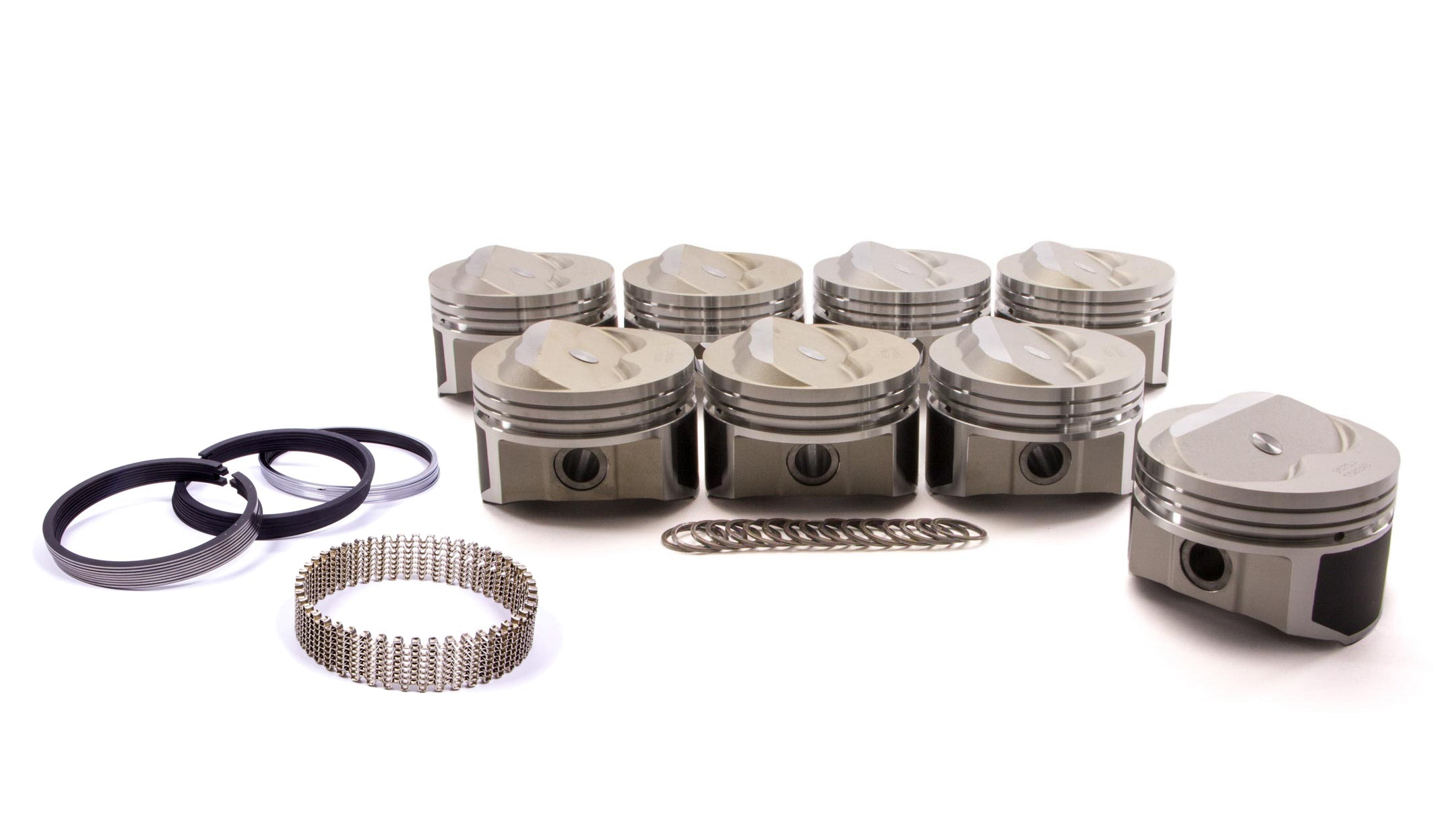 WISECO-PRO TRU PTS502A3 SBC Domed Piston and Ring Set, 4.030 in Bore, +8 cc