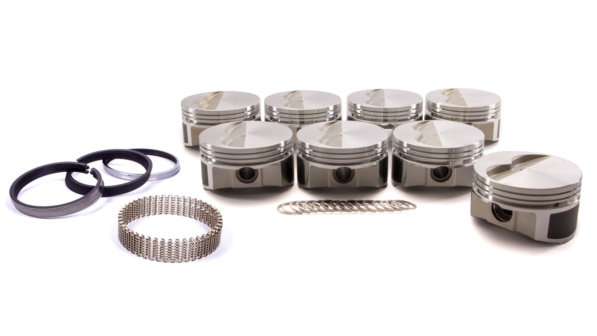 Wiseco Pro Tru PTS505A3 SBC Flat-Top Forged Piston and Ring Kit, 4.030-Inch Bore, -5cc