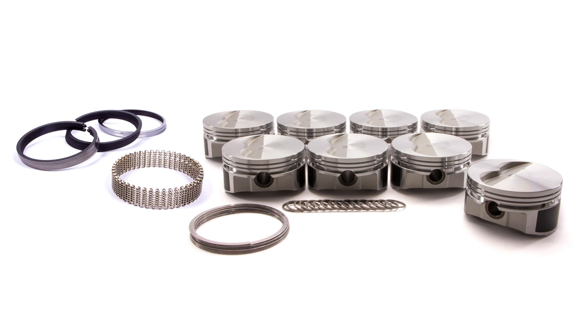 Wiseco-Pro Tru PTS506A6 SBC Forged Flat-Top Piston and Ring Set, 4.060-Inch Bore