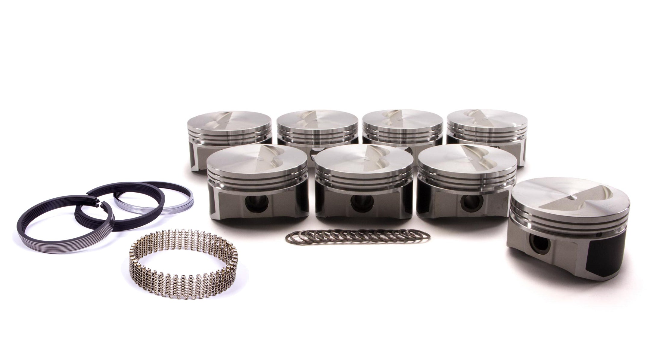 Wiseco-Pro Tru PTS510A4 SBC Flat-Top Forged Piston Set, 4.165-Inch Bore, -5 cc