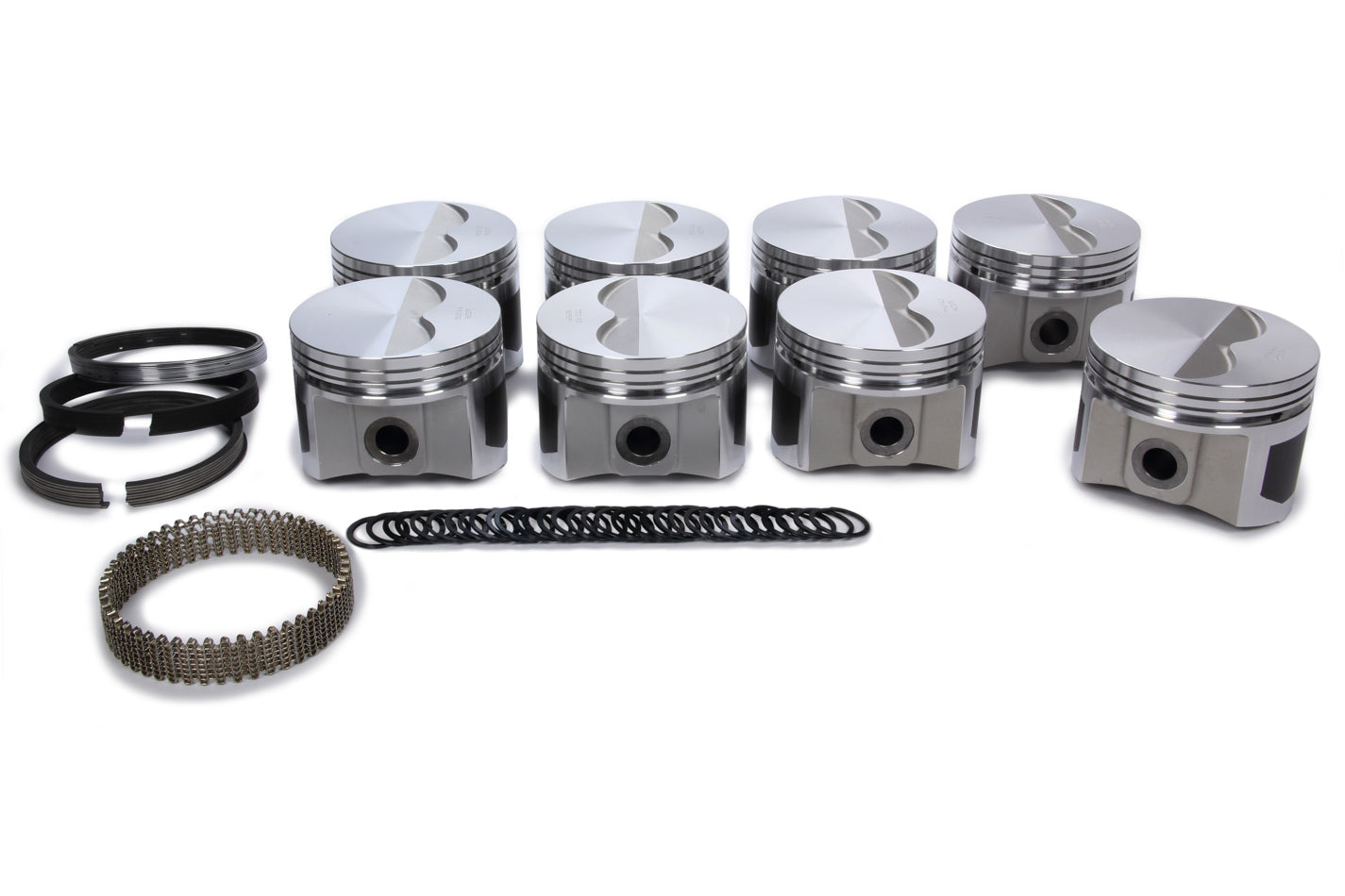 WISECO-PRO TRU PTS531A3 Pro Tru Street Forged Flat-Top Piston and Ring Set for Mopar RB-Series, 4.350-Inch Bore
