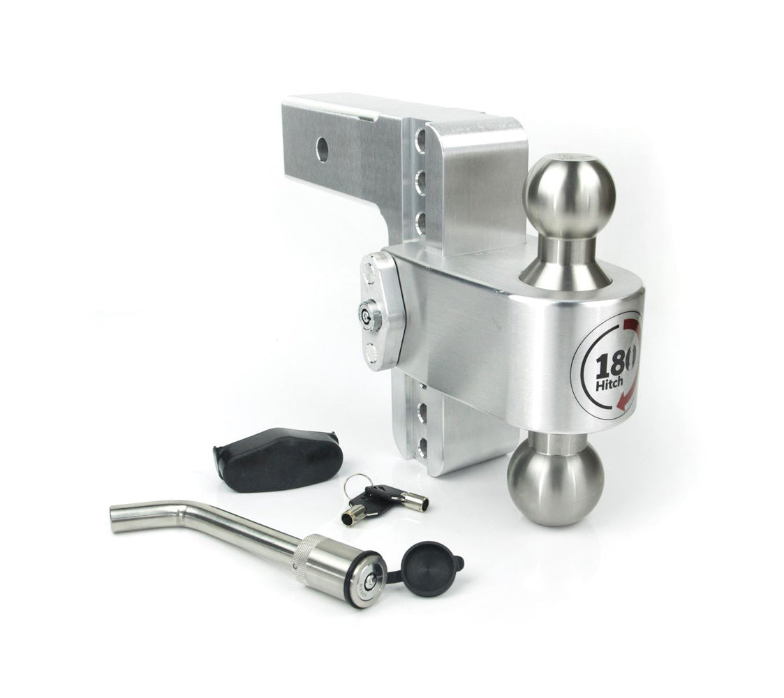 Weigh Safe LTB6-25-KA Turnover Ball 6 in Drop Hitch w/ 2.5 in Shank Trailer Hitch Ball Mount