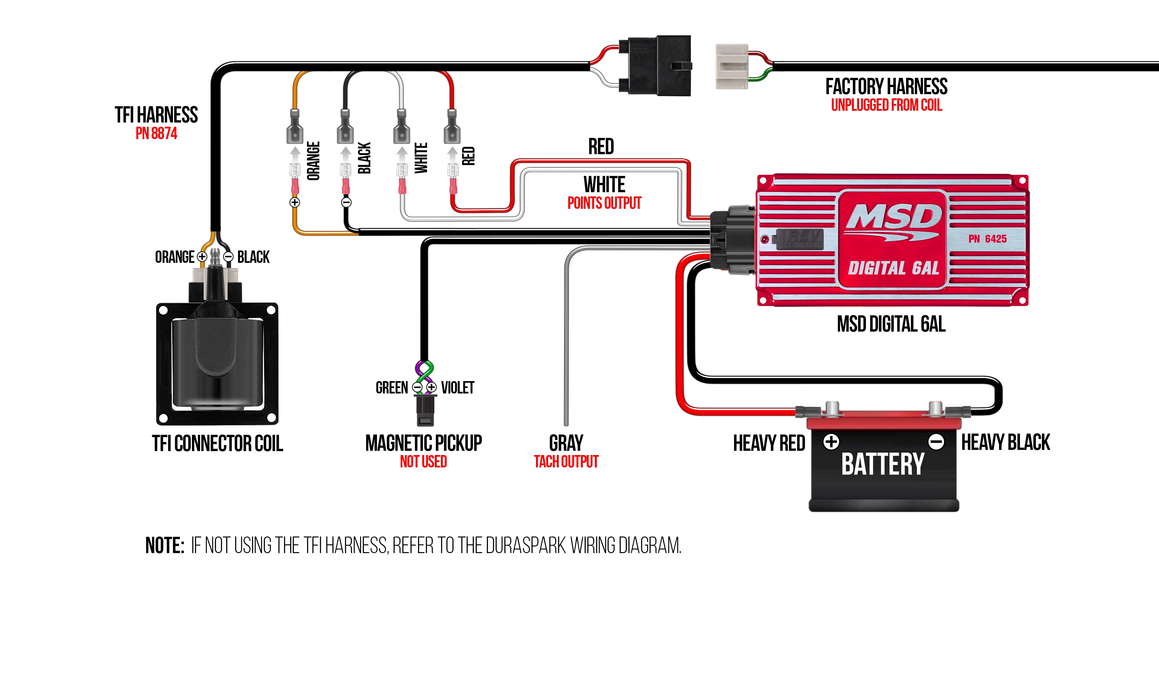 MSD Digital 6AL Ignition Control Module 6425 Red Rev Limiter Universal product image 22