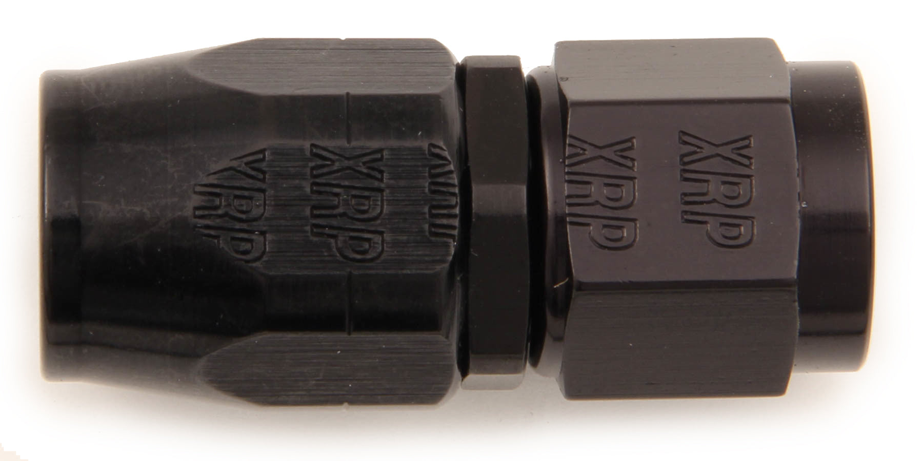 XRP #4 Straight Hose End, 4 AN Hose to 4 AN Female, Black Anodized Aluminum, Part 100004BB