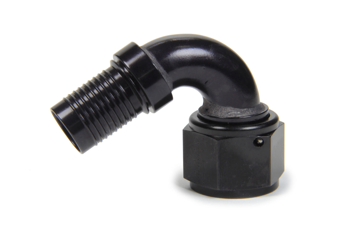 XRP 221210 HS-79 120-Degree 10 AN Hose End, Crimp to 10 AN Female, Black Anodized Aluminum