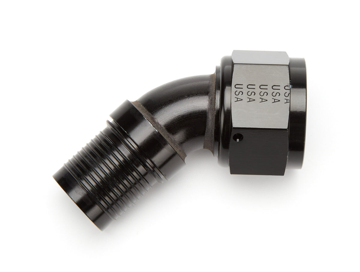 XRP 224516 HS-79 45-Degree -16 AN Crimp Hose End to -16 AN Female, Black Anodized Aluminum