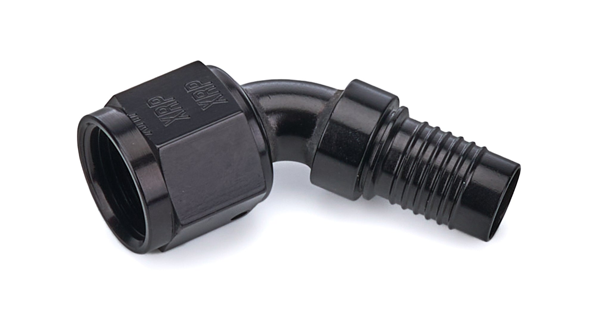 XRP HS-79 226008 8 AN 60-Degree Hose End, Aluminum, Black Anodized