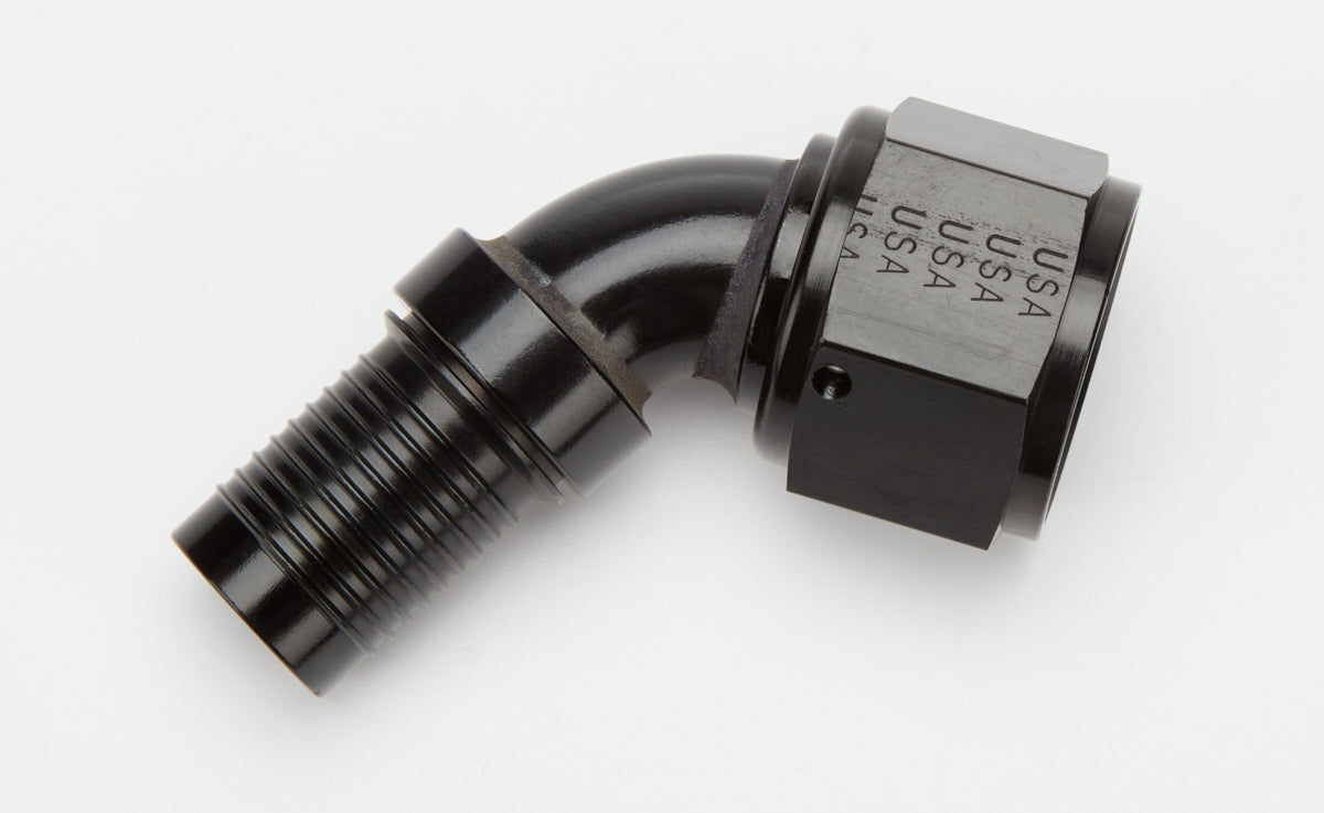 XRP 226012 HS-79 -12AN 60-Degree Crimp Hose End, Aluminum, Black Anodized