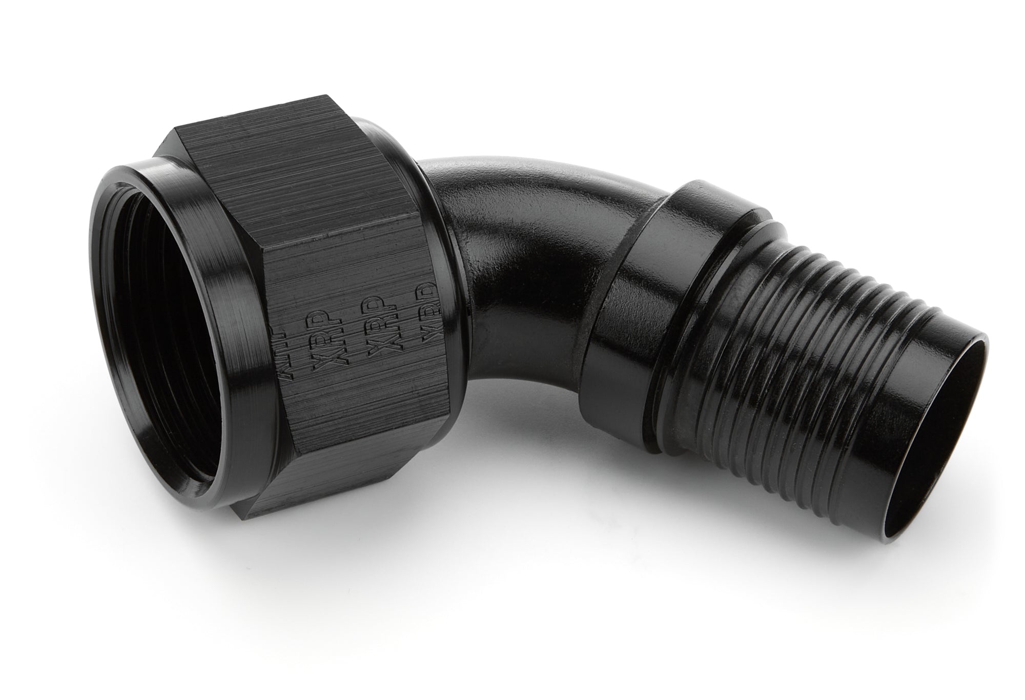 XRP 226016 HS-79 16 AN 60-Degree Crimp Hose End, Black Anodized Aluminum