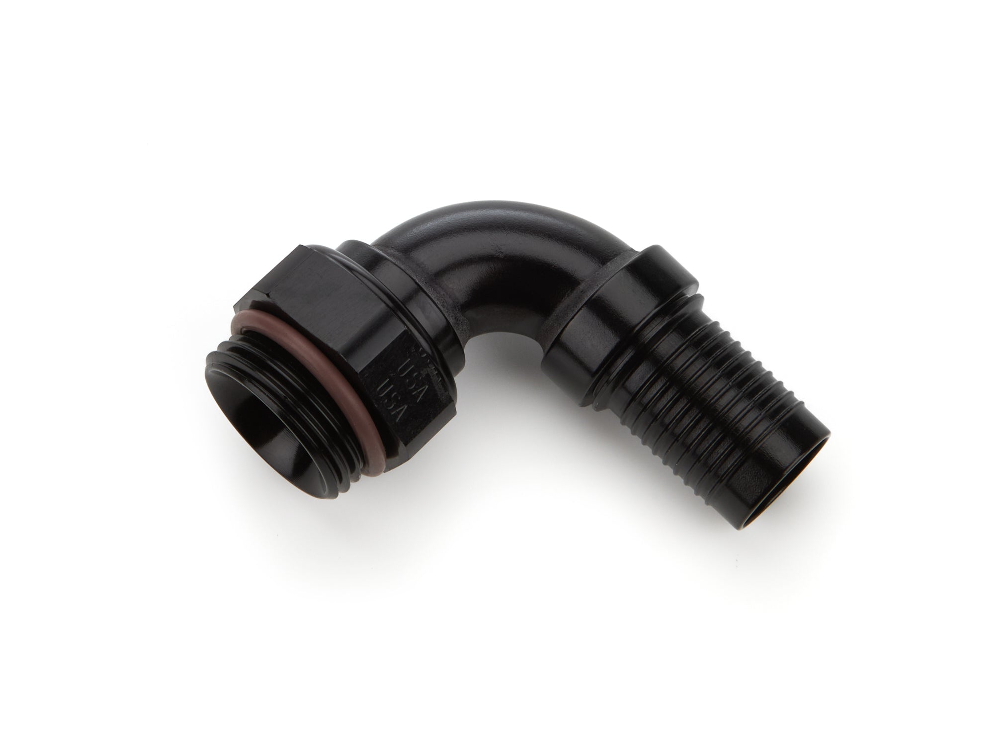 XRP 229012ORB HS-79 90-Degree -12AN Hose End to -12AN Male O-Ring, Black Anodized Aluminum