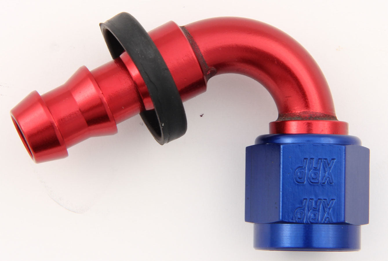 XRP 231208 #8 120-Degree Push-On Hose End, 8 AN Hose Barb to 8 AN Female