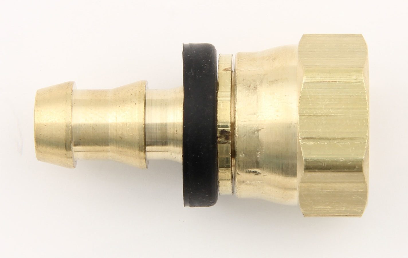 XRP 240081 #8 to #10 Straight Push-On Hose End, Brass