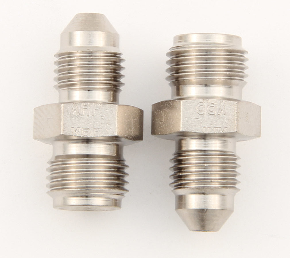 XRP Xtreme Racing Products 402804 #4 AN Male to 7/16-24 Inverted Flare Male Steel Adapter Pair