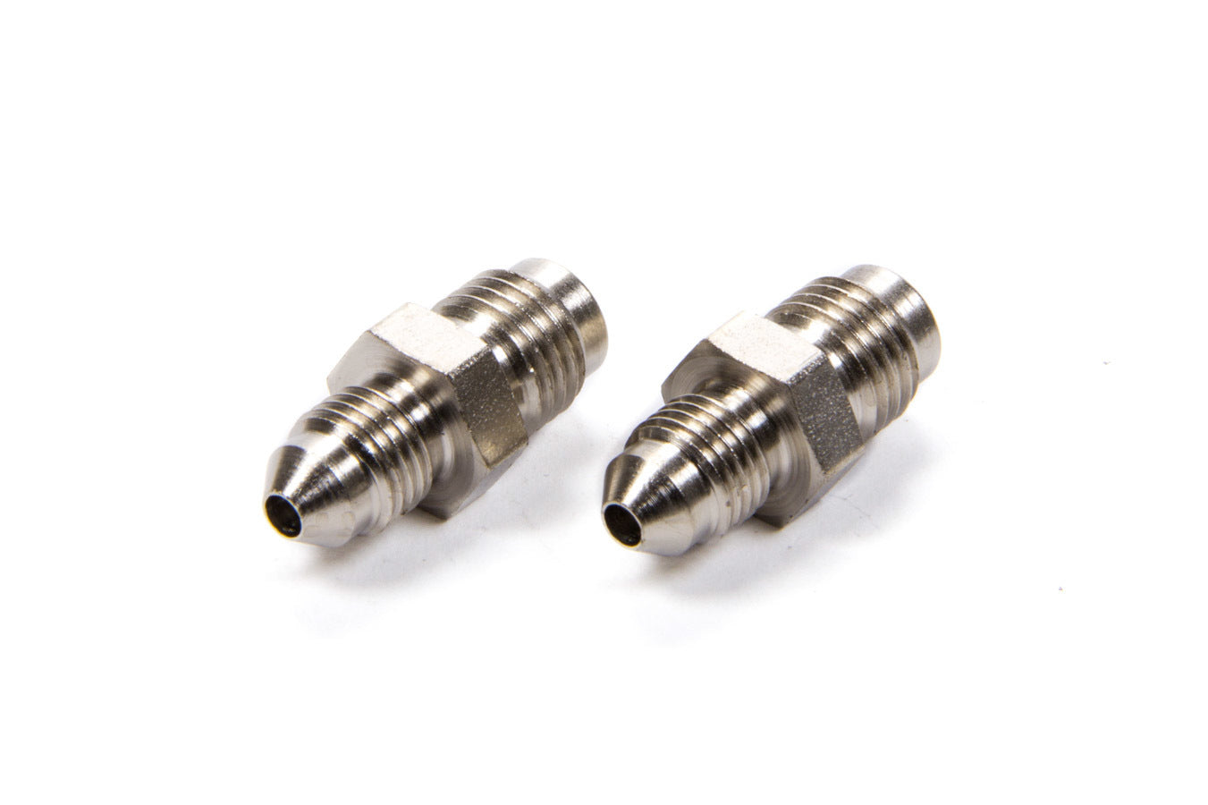 XRP Xtreme Racing Products 402903 -3 AN Male to 7/16-20 Male Inverted Flare Adapter Fittings, Steel, Nickel-Plated, Pair