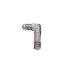 XRP 482274 #4 AN Male to 1/8 in NPT Male 90-Degree Long Steel Adapter Fitting