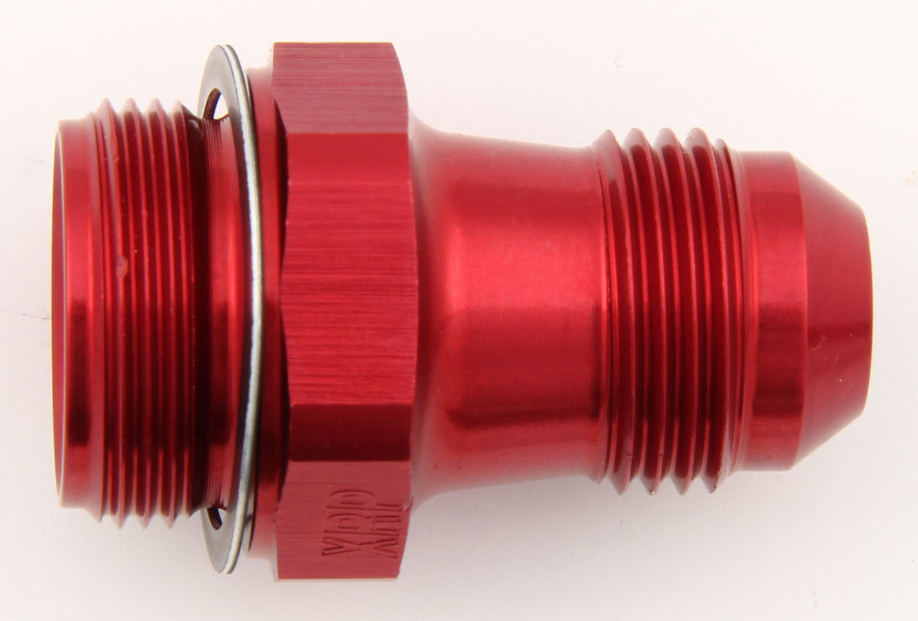XRP 700128 Carburetor Inlet Fitting, Straight, -8 AN Male to 7/8-20 Male, Red Anodized Aluminum