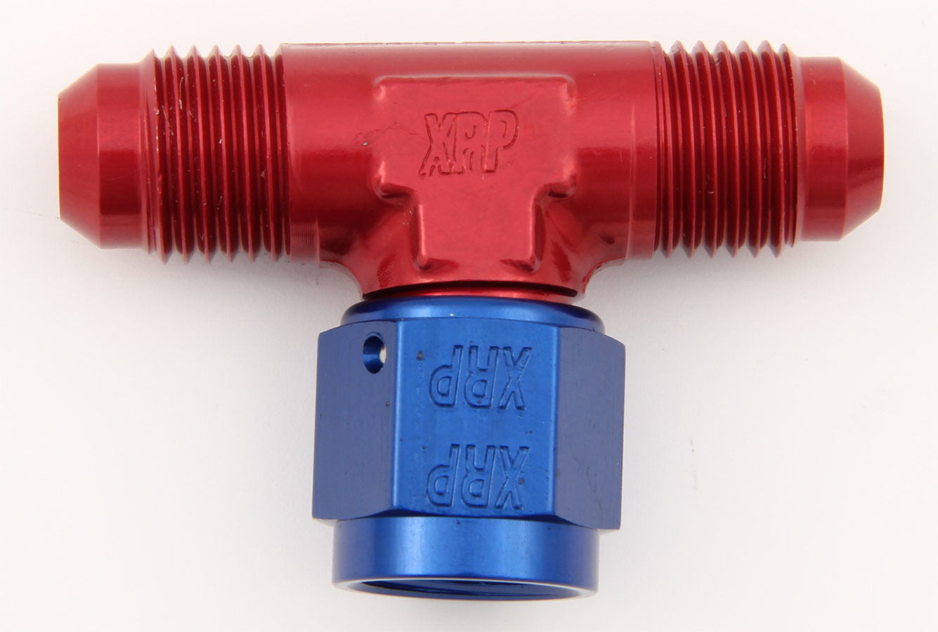 XRP #4 AN Adapter Tee Fitting 900204, Female Swivel to Dual Male, Aluminum