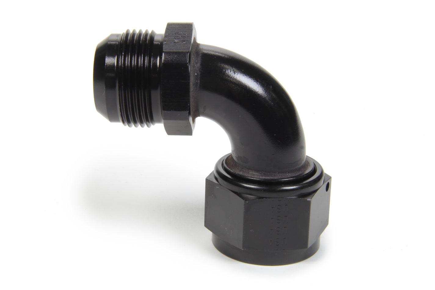 XRP 920516BB #16 AN Male to #16 AN Female Swivel 90-Degree Adapter Fitting, Black Anodized Aluminum
