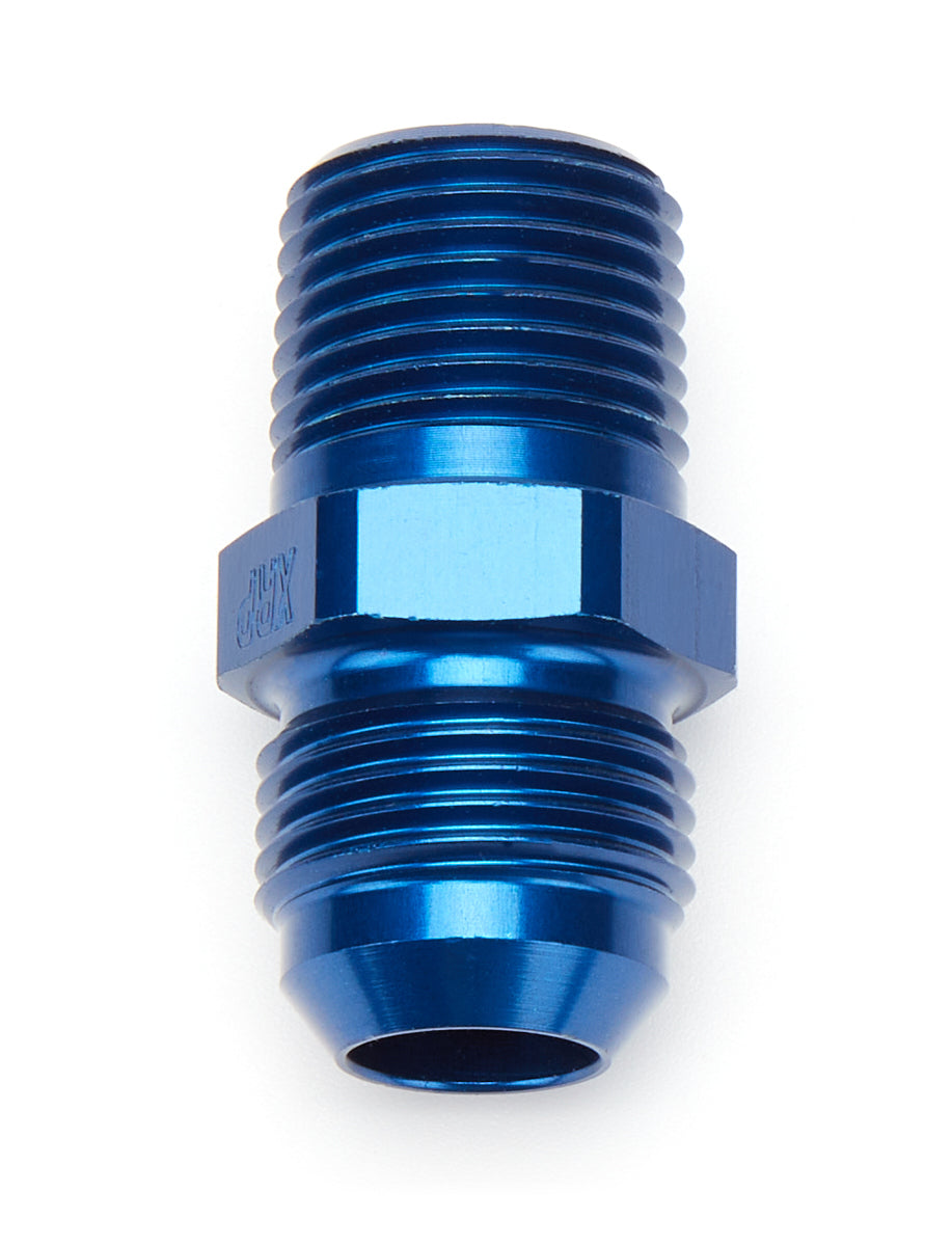 XRP-Xtreme Racing Products 981610 Straight Adapter, -10 AN Male to 1/2-Inch NPT Male, Blue Anodized Aluminum