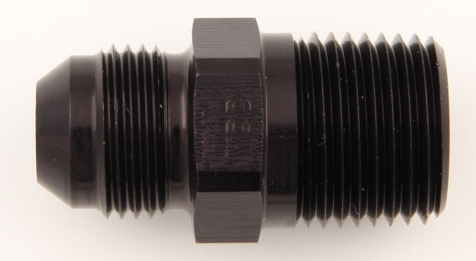 XRP Xtreme Racing Products 981688BB Straight Adapter, 8 AN Male to 1/2-Inch NPT Male, Black Anodized Aluminum