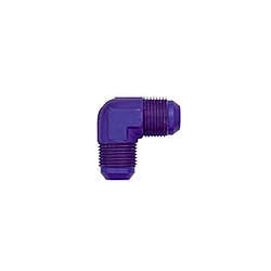 XRP 982108 90-Degree -8 AN Male to -8 AN Male Aluminum Union Elbow, Blue Anodized