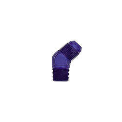 XRP 982388 45-Degree Adapter, 8 AN Male to 1/2-Inch NPT Male, Blue Anodized Aluminum