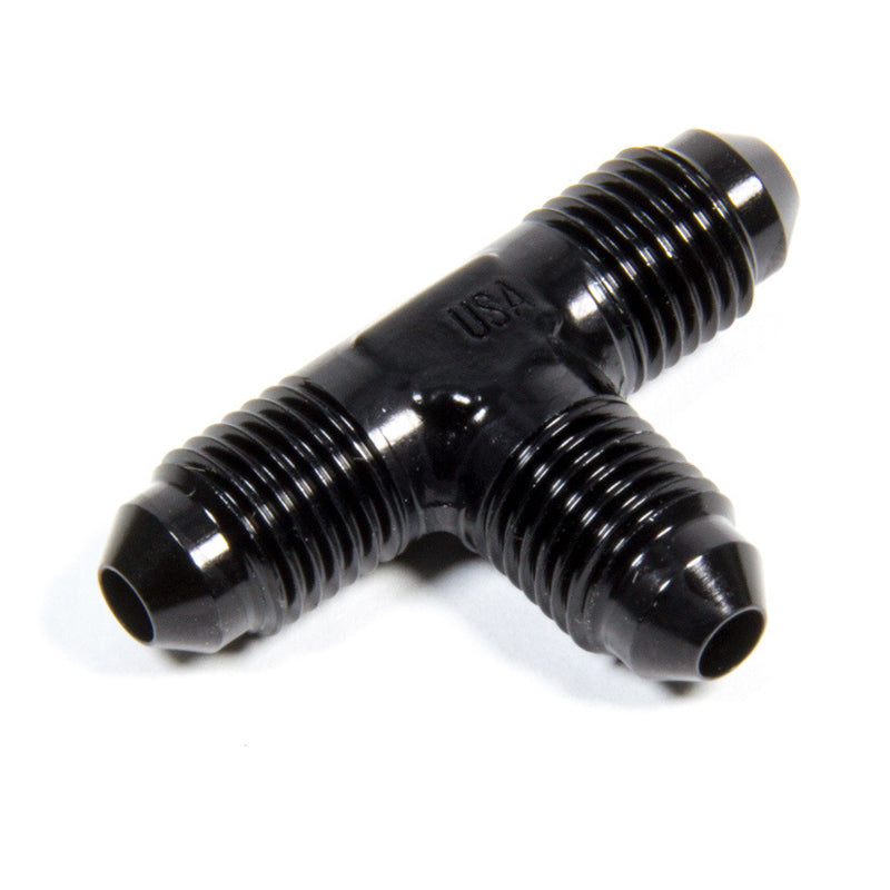 XRP Xtreme Racing Products 982403BB 3 AN Male Tee Adapter Fitting, Black Anodized Aluminum