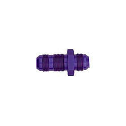 XRP Xtreme Racing Products 983208 #8 AN Male to Male Bulkhead Flare Union, Blue Anodized Aluminum