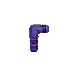 XRP #3 90-Degree Bulkhead Union, 3 AN Male to 3 AN Male, Aluminum, Blue Anodized – Part 983303