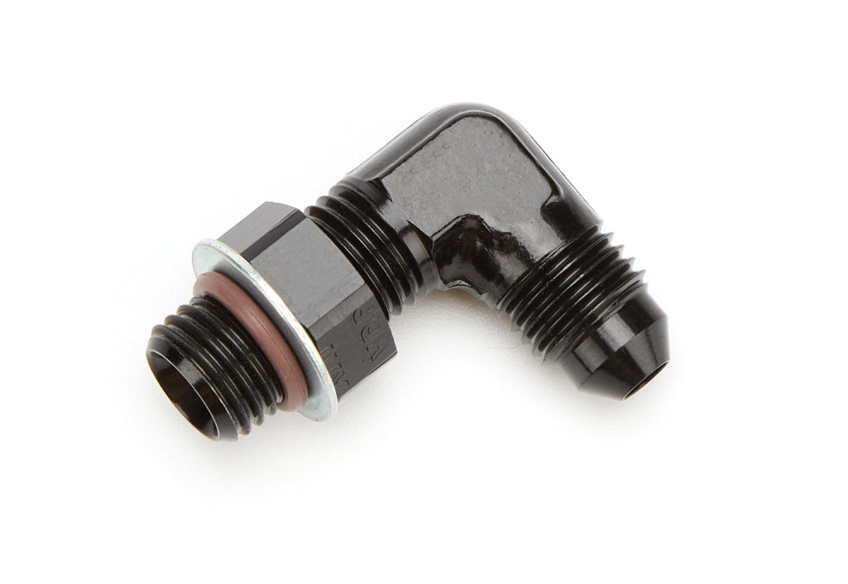 XRP 989004 4 AN Male to 4 AN Male O-Ring 90-Degree Aluminum Fitting