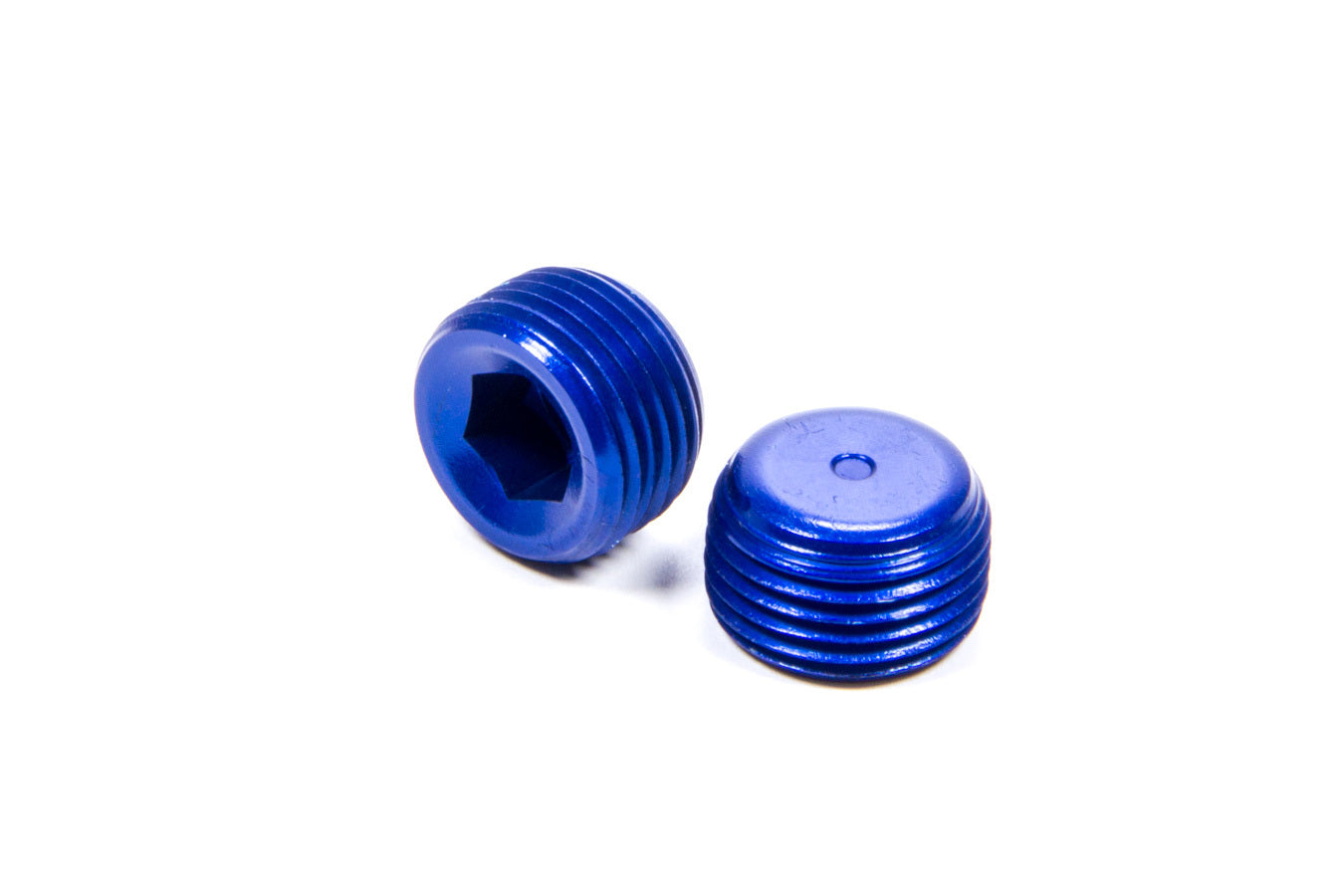 XRP Xtreme Racing Products 993204 3/8-Inch NPT Allen Head Aluminum Pipe Plugs, Blue Anodized, 2-Pack