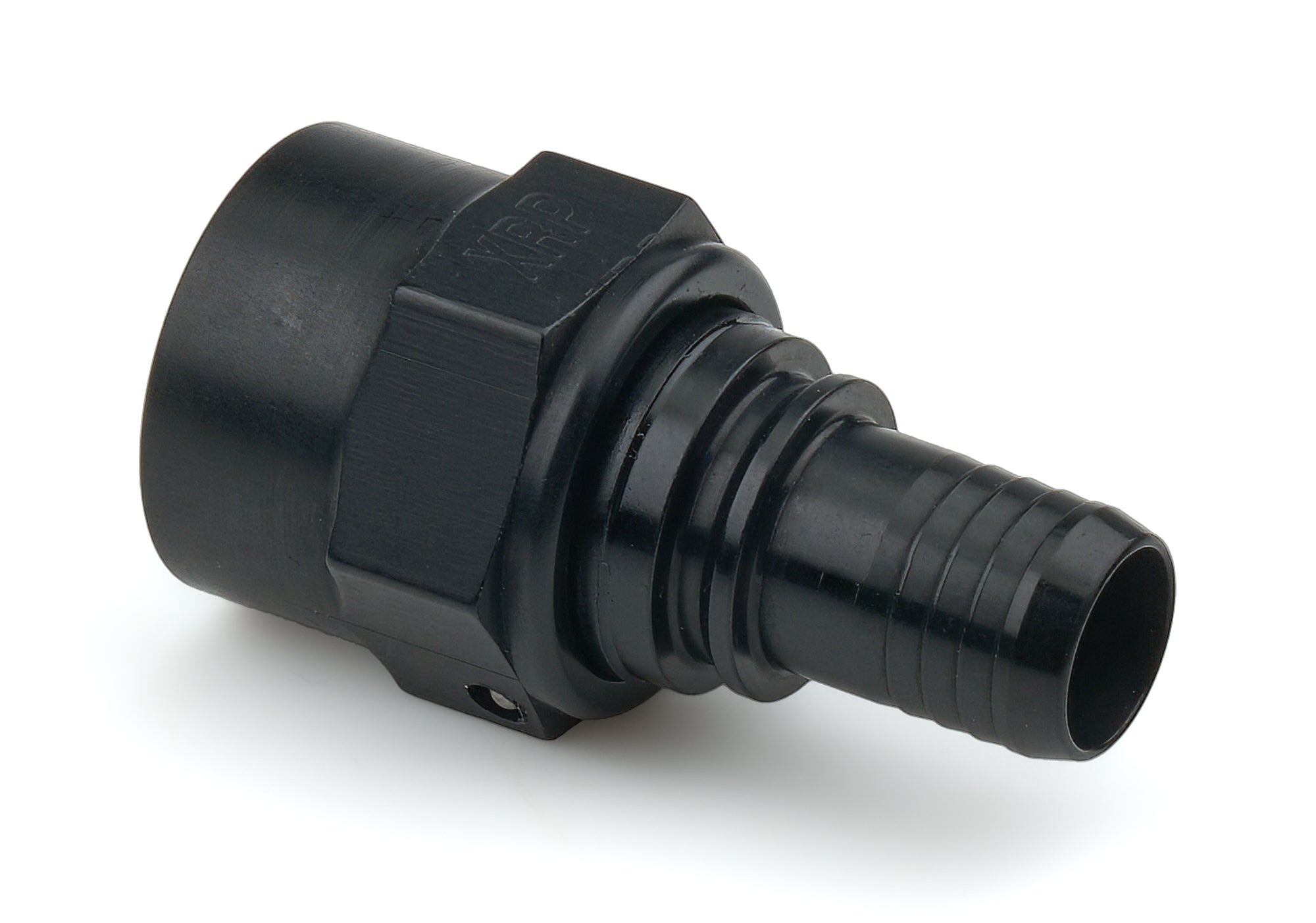 XRP Race Hose End RC220008TDBB, Straight 8 AN Crimp to 8 AN Female, Black Anodized Aluminum