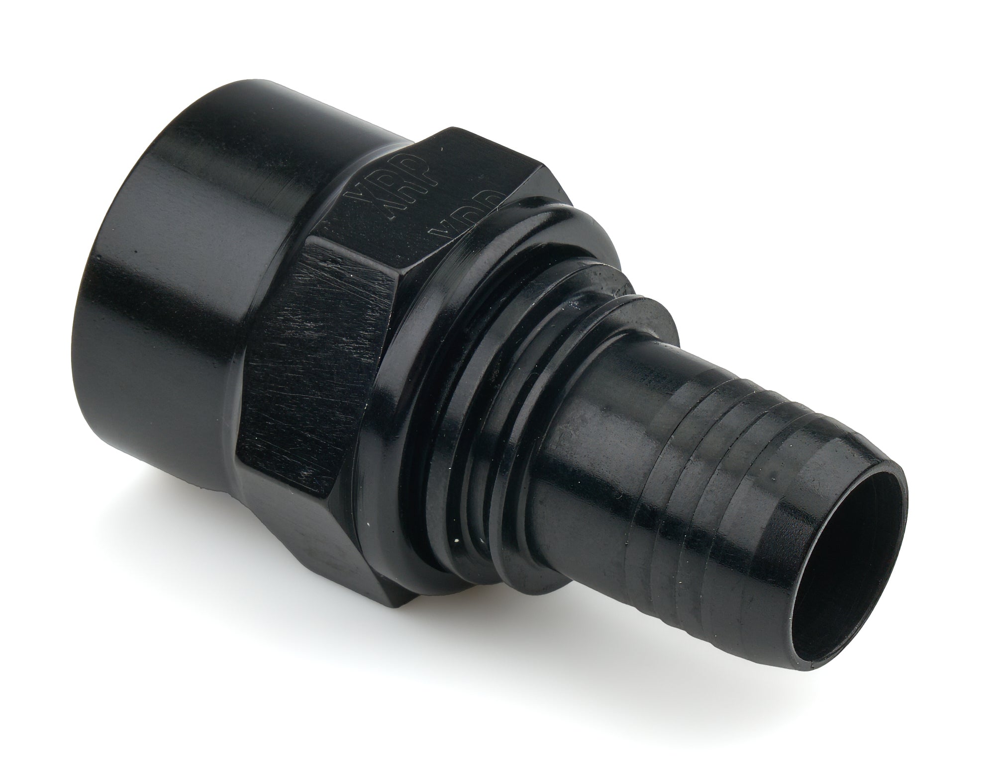 XRP Race Hose End RC220010TDBB, Straight 10 AN Crimp to 10 AN Female, Black Anodized Aluminum
