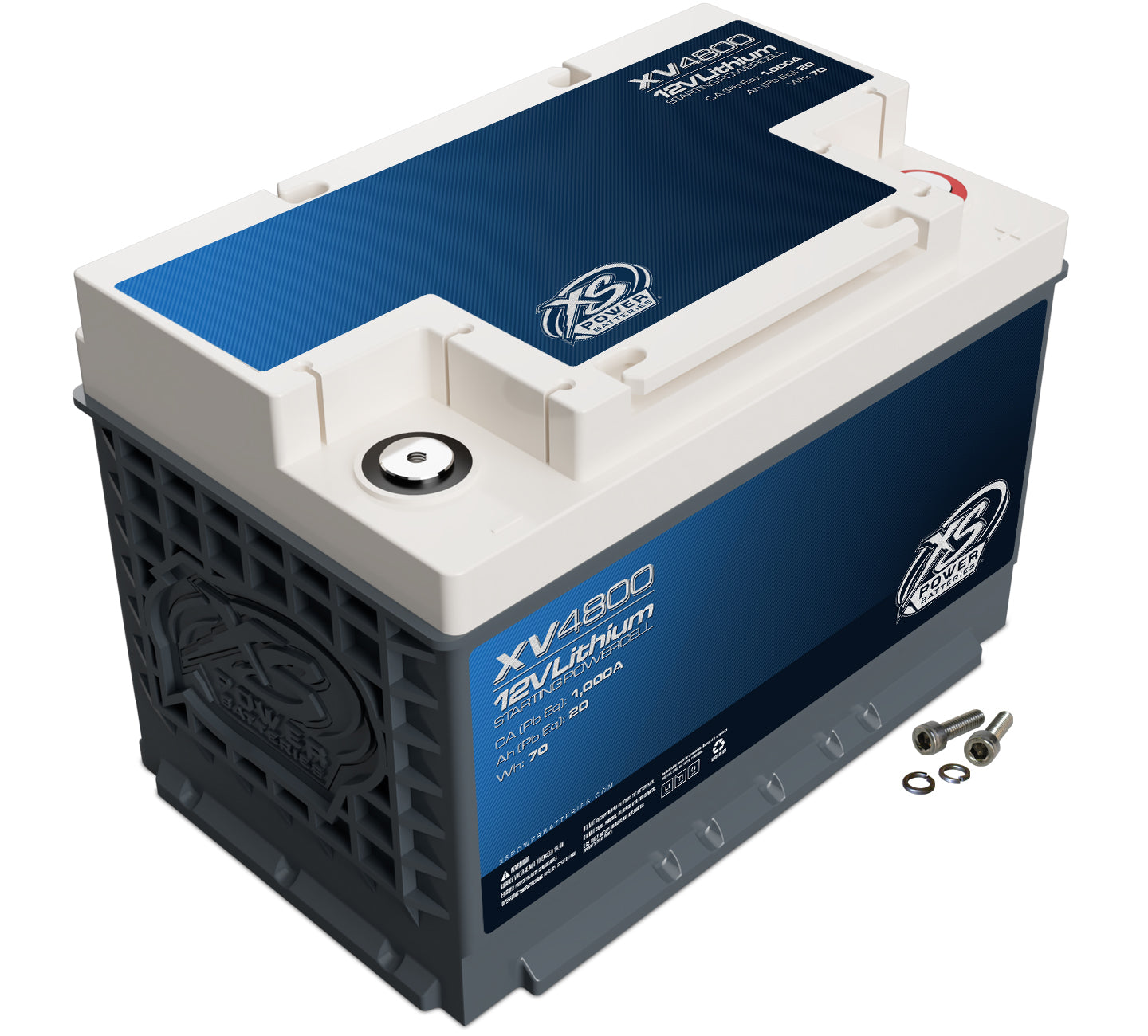 XS Power Battery XV4800 Titan8 XV Series 12-Volt Lithium Titanate Battery, 1,000 Cranking Amps