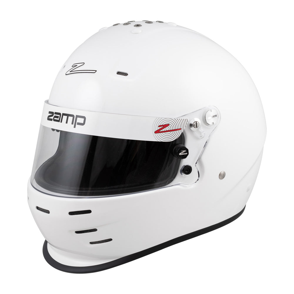 ZAMP RZ-38 Full-Face Racing Helmet, Snell SA2025, White, Small - H782001S