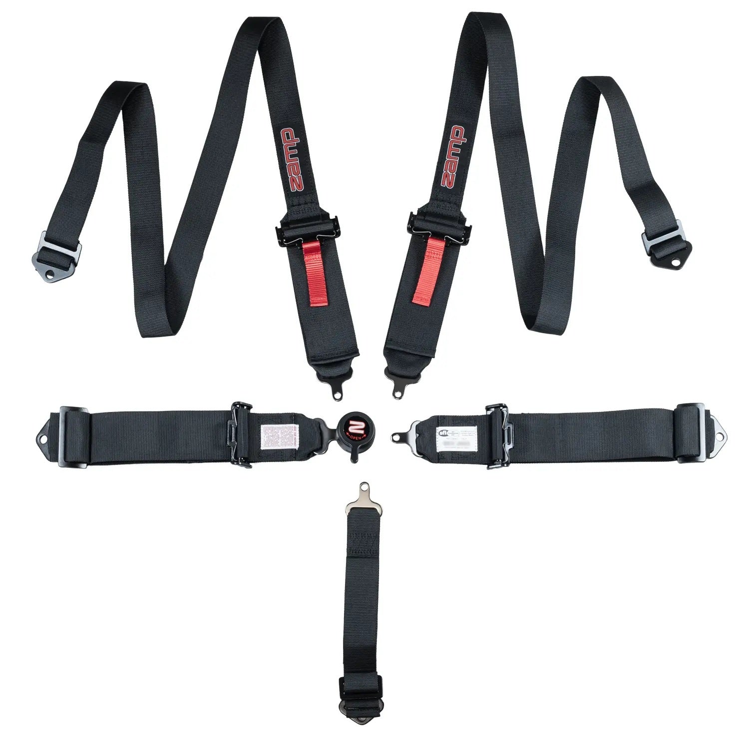 ZAMP HARN07S003 5-Point Camlock Racing Harness, Black