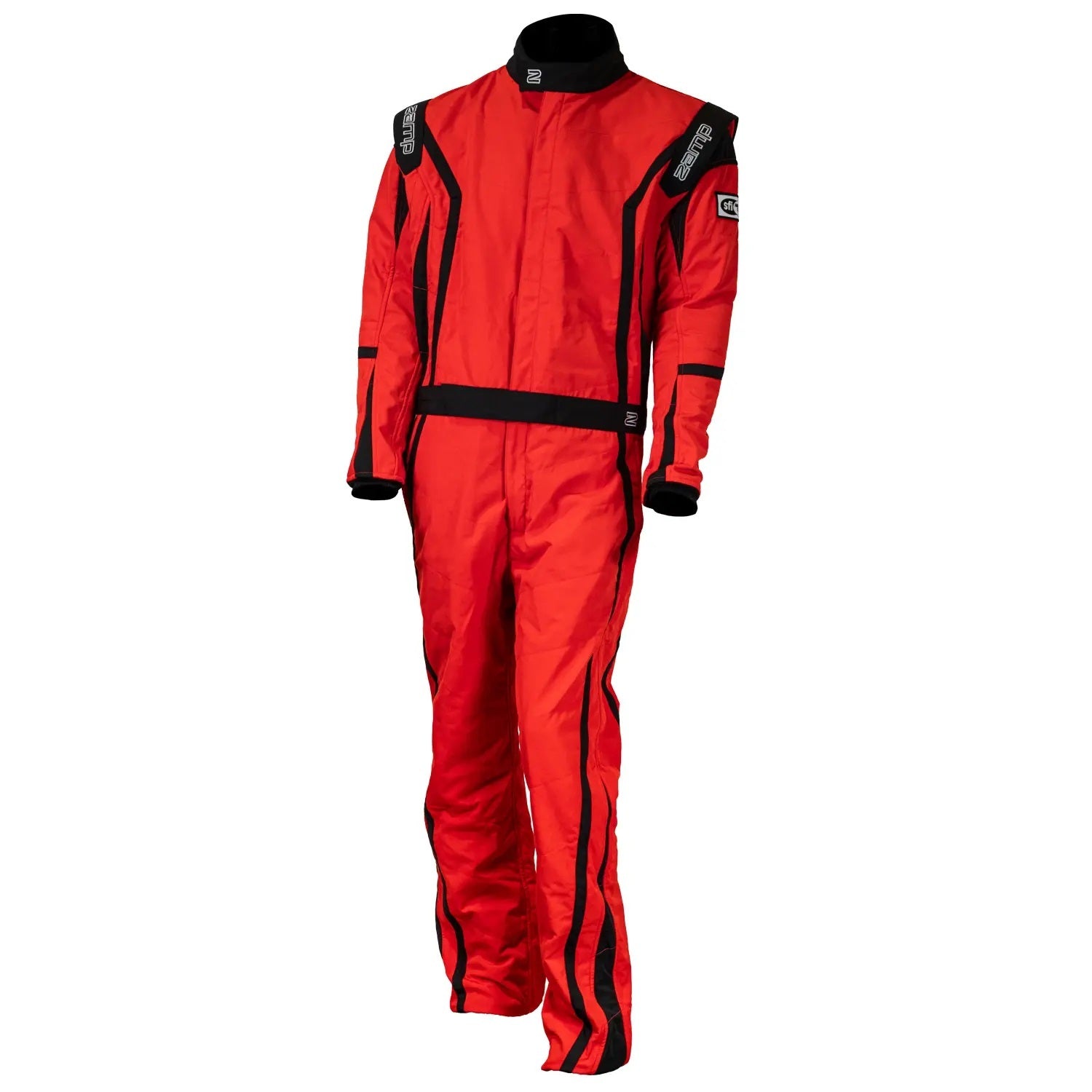 ZAMP ZR-52F Red 1-Piece Racing Suit, Large, SFI 3.2A/5, FIA 8856-2018 - R10002L